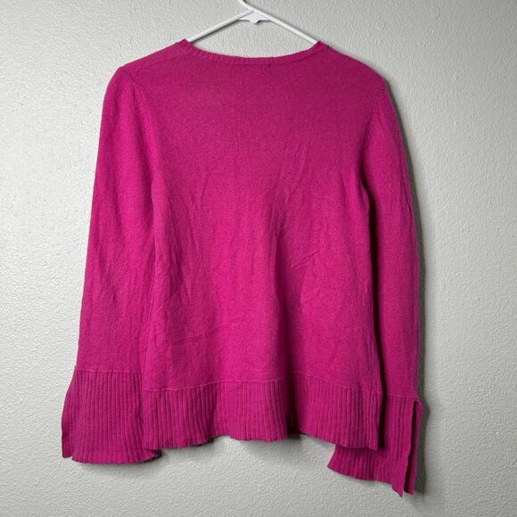 Bianco & Blu Merino Wool Cashmere Blend Sweater Women’s Small Pink Italy - Picture 5 of 7